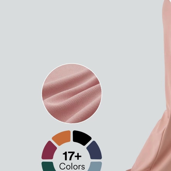 HALARA Blue Waffle Knit Wide Leg High-Waisted Pants size L (12-14) NWT - Picture 7 of 8